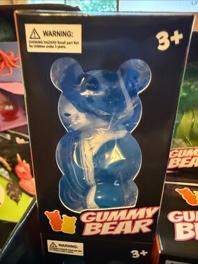 Blue & White Swirl Bear squishy